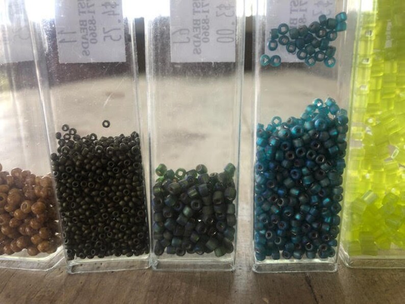 ASSORTED GREENBROWN Multi-Color BEADS 2 Seed Beads and Other Sizes For Beading Crafting /& Jewelry Making