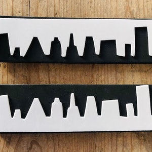 CRAFT FOAM STAMP Set: Skyline Design. Artisan Hand-Made Opposite Stamps for Scrapbooking, Gelli Printing, Stationary Plus!