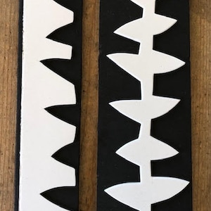 Conjunto de CARIMBOS DE ESPUMA ARTESANAL: Design de videira com folhas pontiagudas. Carimbos opostos artesanais feitos à mão para scrapbooking, impressão em gel, papelaria e muito mais!