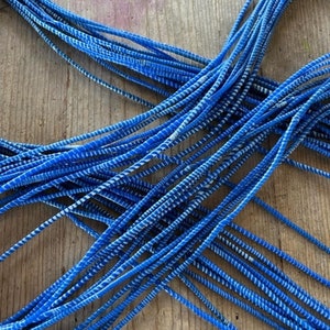 ROYAL BLUE Recycled Flip Flop Rubber Strands for Necklaces - Bracelets - Beads - Boho Bracelets, Friendship Bracelets, Beach Bracelets