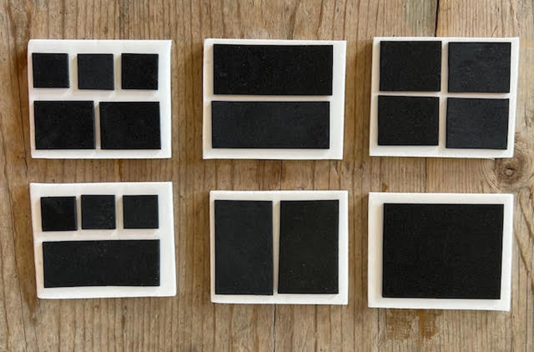 CRAFT FOAM Mini Inlay STAMP Set 6: Designs 6 Set. Artisan Hand-made ...