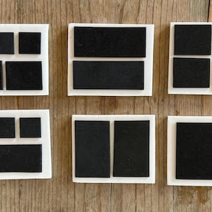 Conjunto de 6 mini carimbos de espuma artesanal: 6 designs. Carimbos artesanais feitos à mão para scrapbooking, impressão em gel, papelaria e muito mais!