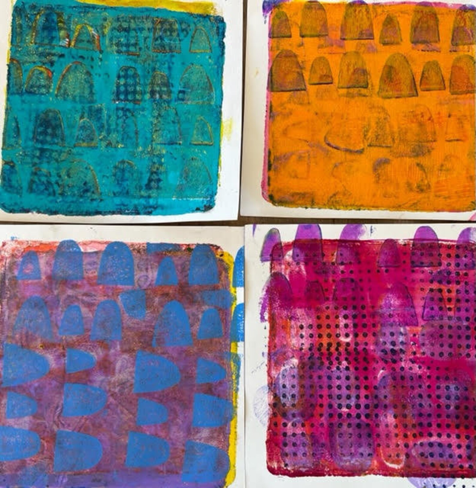 CRAFT FOAM Mini Inlay STAMP Set 2: Designs 6 Set. Artisan Hand-made ...