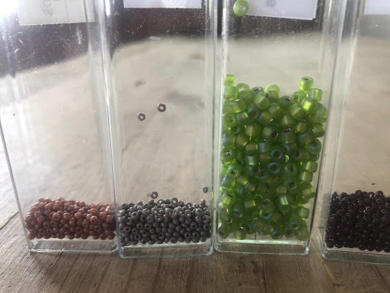 ASSORTED GREENBROWN Multi-Color BEADS 2 Seed Beads and Other Sizes For Beading Crafting /& Jewelry Making
