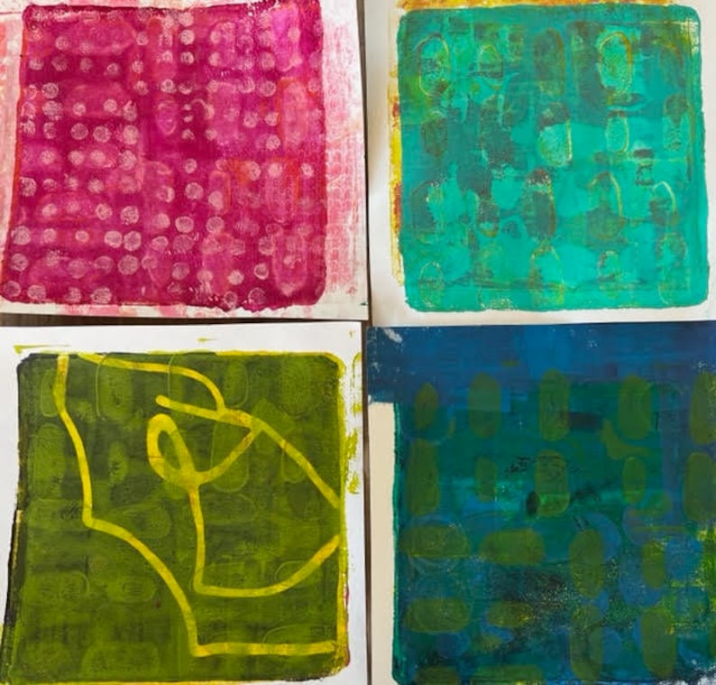 CRAFT FOAM Mini Inlay STAMP Set 2: Designs 6 Set. Artisan Hand-made ...