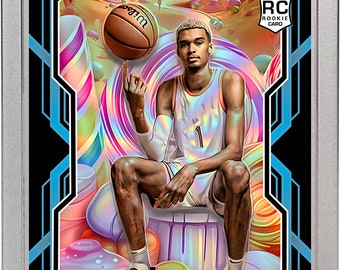 Victor Wembanyama &quot;Dark Sweets&quot; Custom Basketball Trading Card Custom