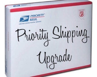 Upgrade to Priority Mail Shipping (2-3 days) and rush processing