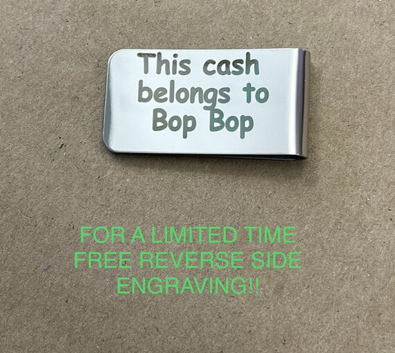 Handwriting money clip laser engraved money clip money clip for men personalized money clip gifts gift for him engraved money clip gift