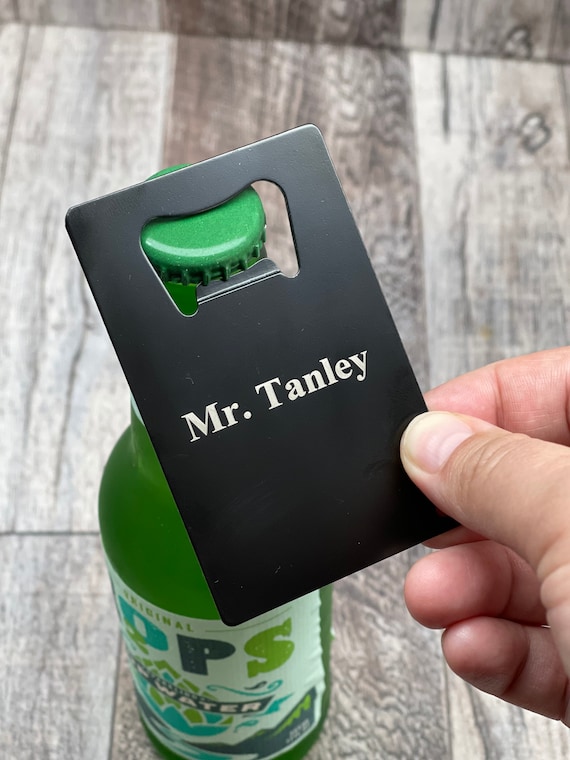 Custom Credit Card Bottle Opener - Wallet Sized Bottle Opener - Metal Beer Bottle Opener - Groomsman Gift - Fathers Day Gift - Gift for Him