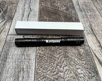 Personalized Laser Engraved 500 Lumen Penlight, Medical Penlight, Police Penlight, Paramedic Penlight