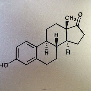 Estrogen Decal Molecular Decal Chemistry MacBook Air Pro Decal