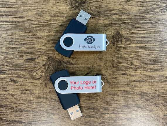 Custom Full Color Logo Compact Cute USB Flash Drive Storage Memory Metal U  Disk PC Laptop Personalized for Weddings Custom Swivel USB Flash - Etsy