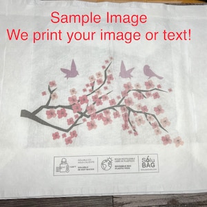 Custom Printed Hot Water Soluble Shopping Bag - Eco Friendly - No Plastic Reusable Shopping Bag - Green and Planet Friendly!