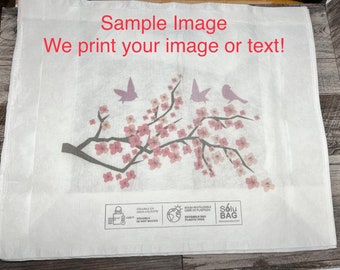 Custom Printed Hot Water Soluble Shopping Bag - Eco Friendly - No Plastic Reusable Shopping Bag - Green and Planet Friendly!