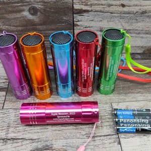 Personalized Flashlight, Engraved Flashlight, Personalized, LED Flashlight, Groomsmen Gifts, Camping, Wrist Strap(includes Free Batteries!)