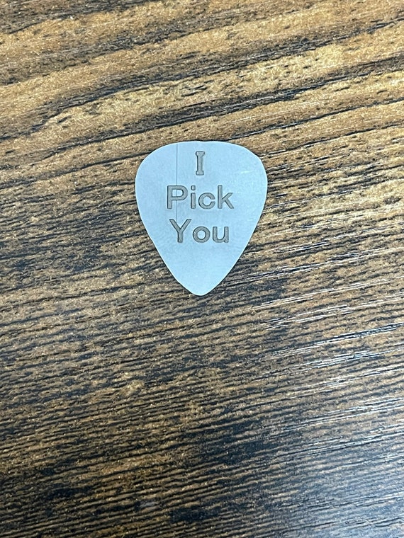 Personalized custom engraved guitar pick, laser engraved guitar pick