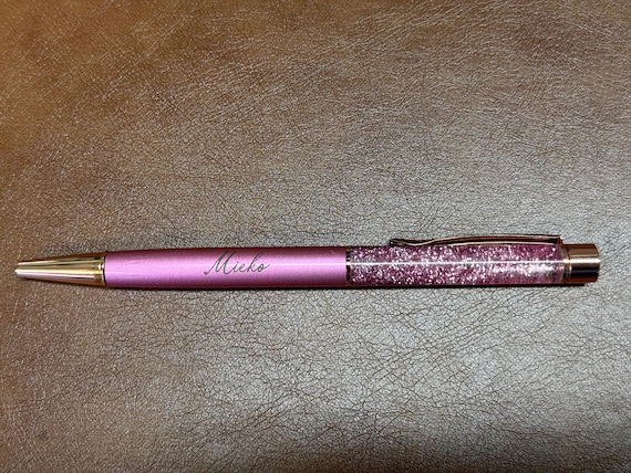 Custom Engraved Glitter Filled Pens - Custom Made  Art - Personalized - Glitter Pen - Mom - Sister  - Wedding - Trendy