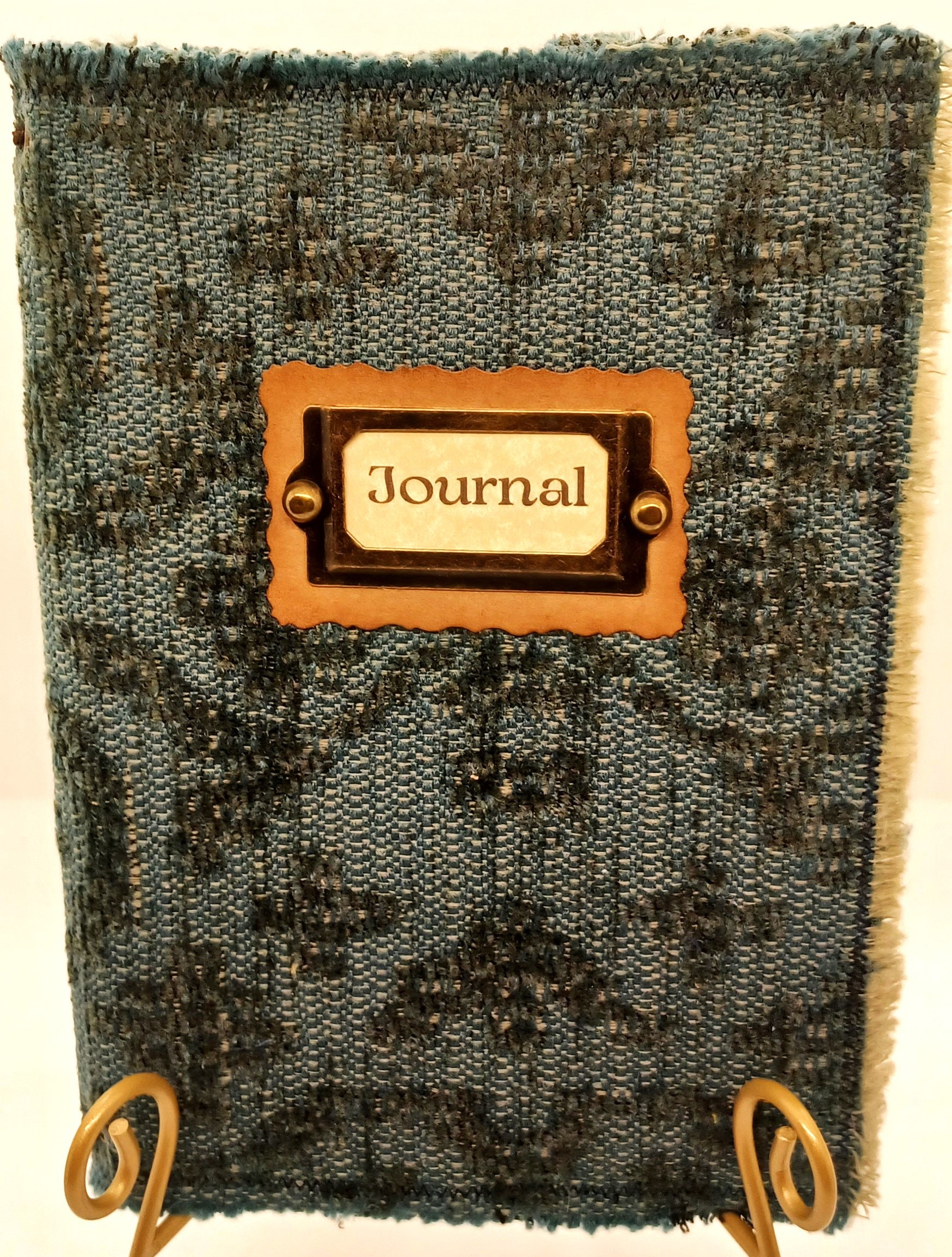 Green Upholstery Fabric Traveler's Notebook, Diary, Art Journal