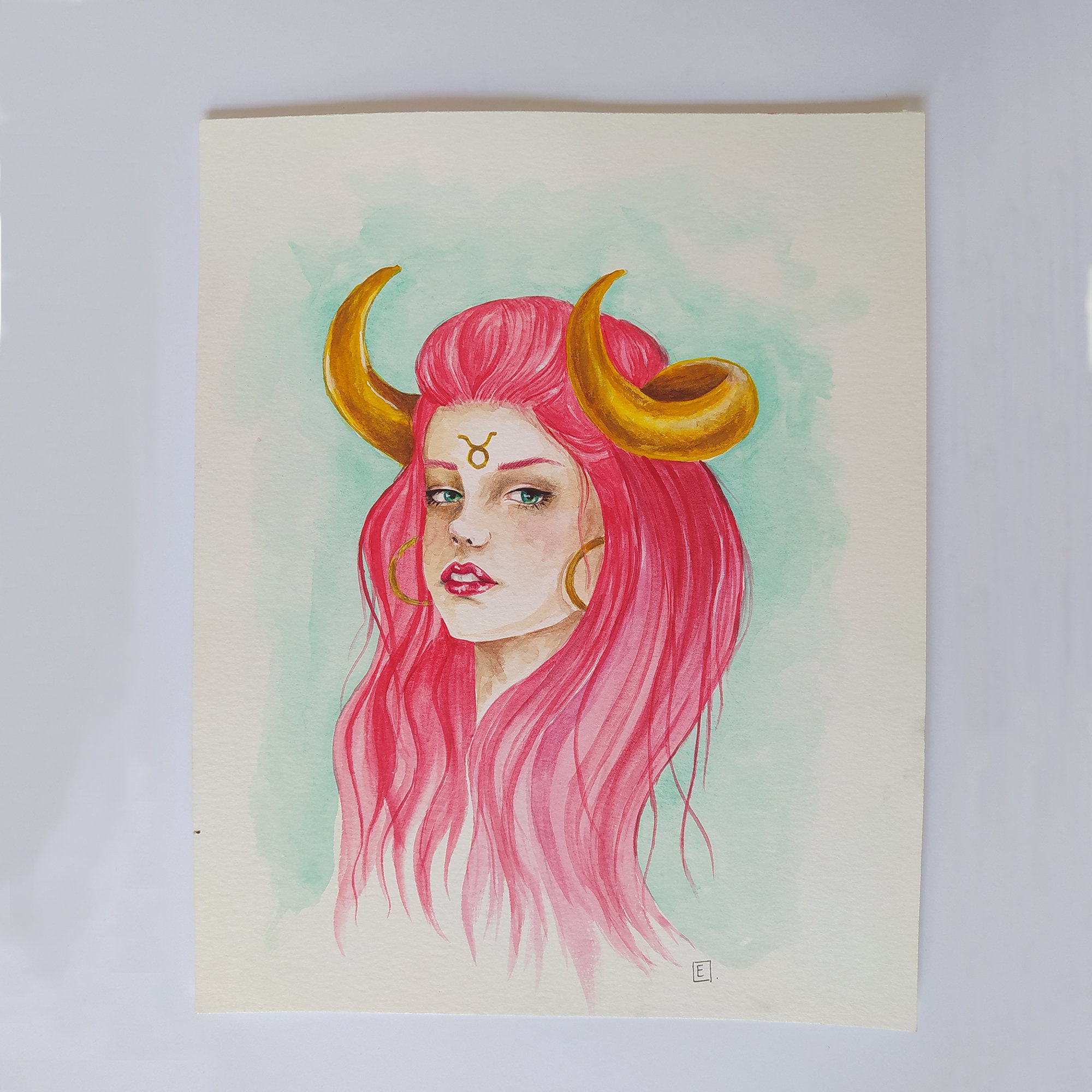 Home & Living Wall Décor Astrology bedroom decor Taurus birthday gifts ...