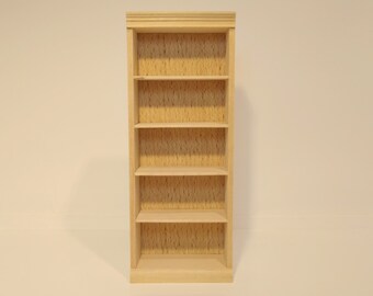 unfinished dollhouse bookcase