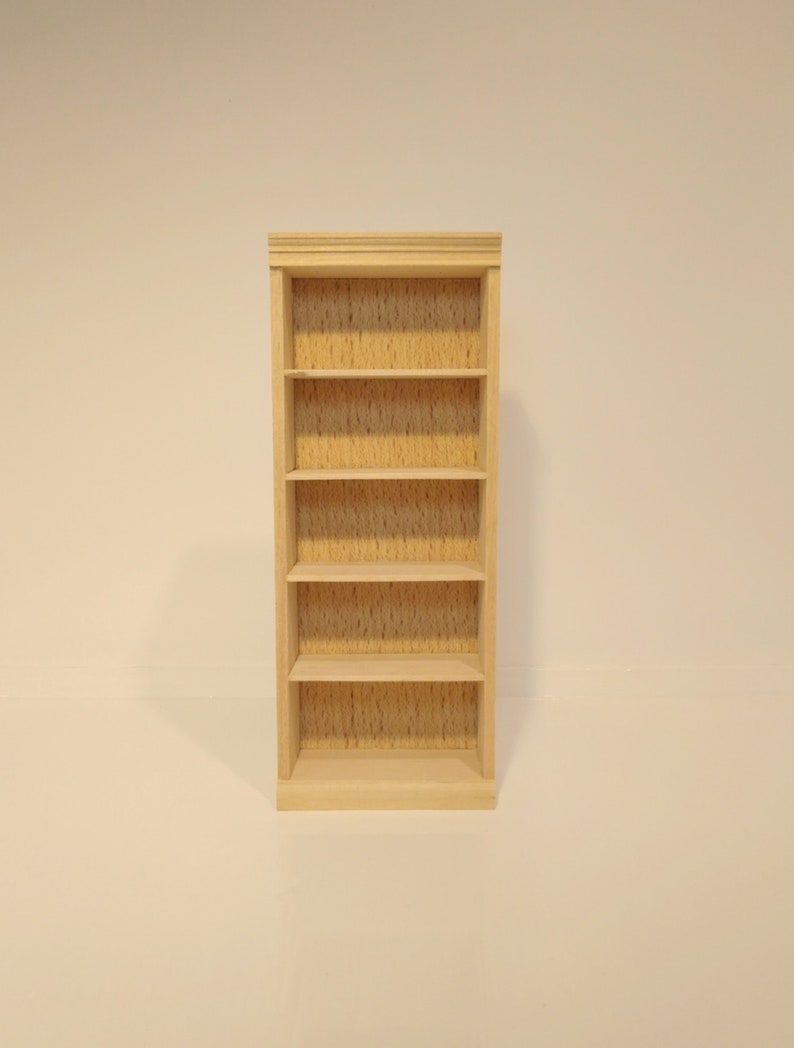unfinished dollhouse bookcase
