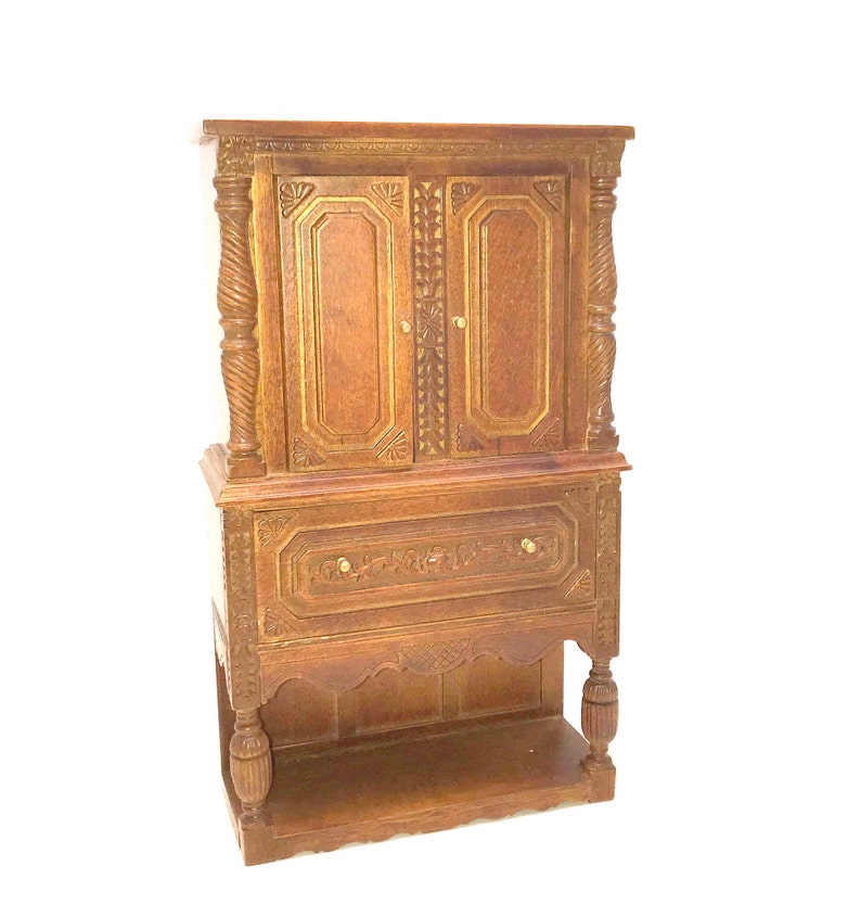 1 6 Playscale Furniture Tudor Clothes Press Cupboard For 12 Etsy
