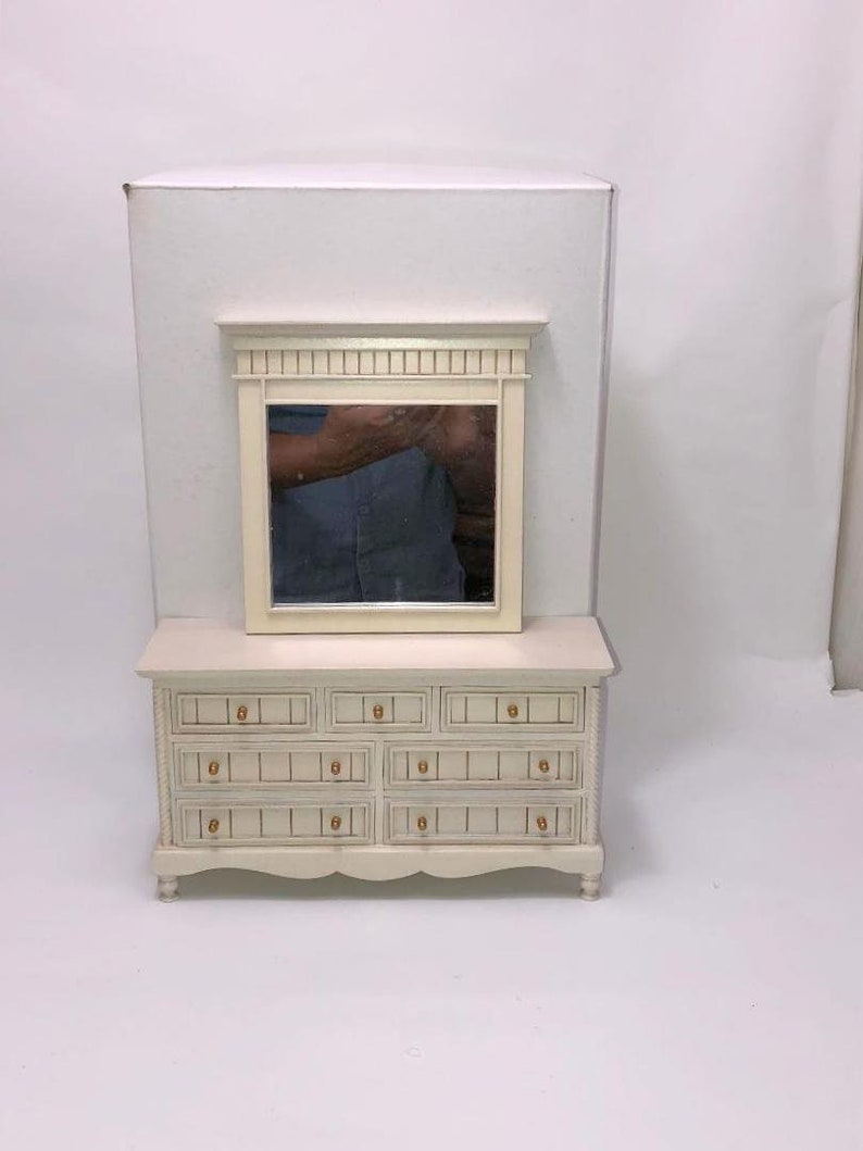 Playscale 1 6 Furniture Scale Shabby Chic Dresser With Mirror Etsy