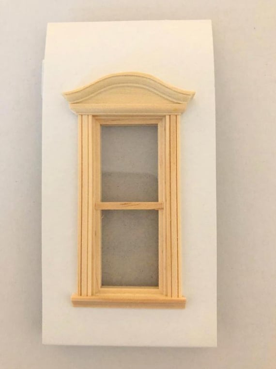 Dollhouse Miniature Window or Door Balcony Half Round Unfinished 1:12 Scale 3/"