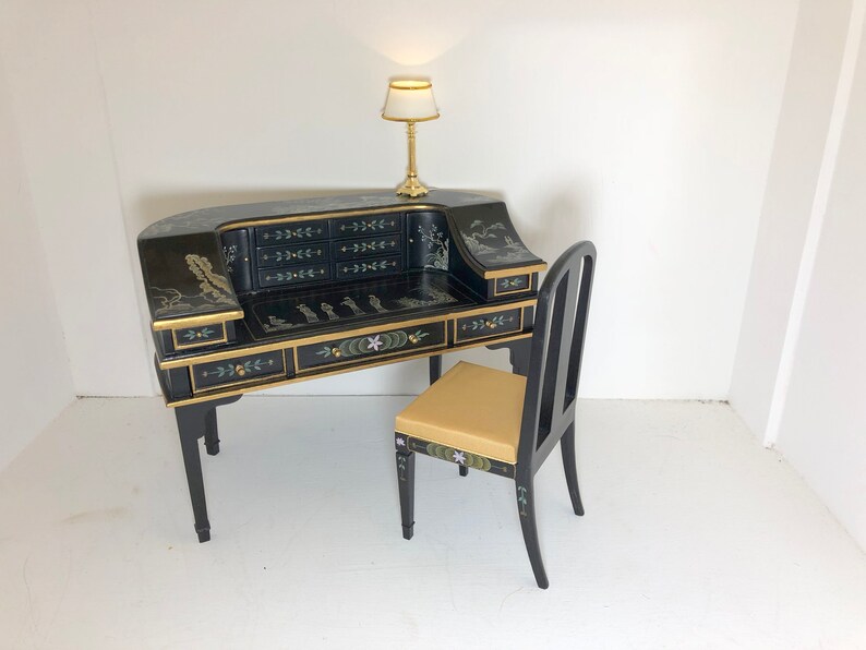 1 6 Playscale Furniture Handpainted Desk And Chair For 12 Inch Playscale Furniture Handpainted Desk