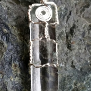 Wonderful Chlorite included Ice Quartz Pendant