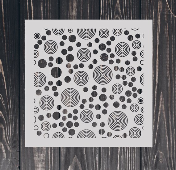 Png Circles With Stripes Pattern Stencil File Geometric Etsy