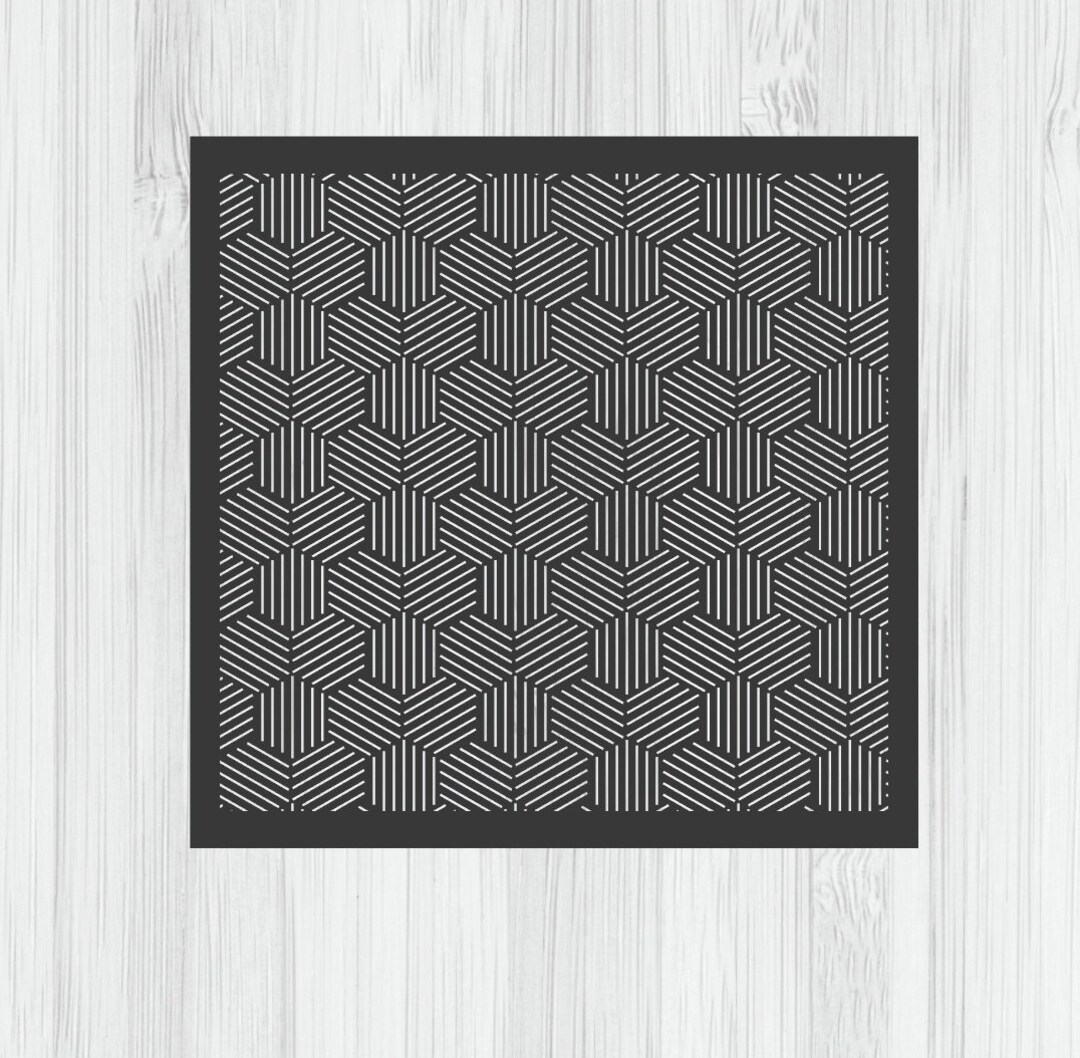 SVG Abstract Geometric Stencil - Etsy