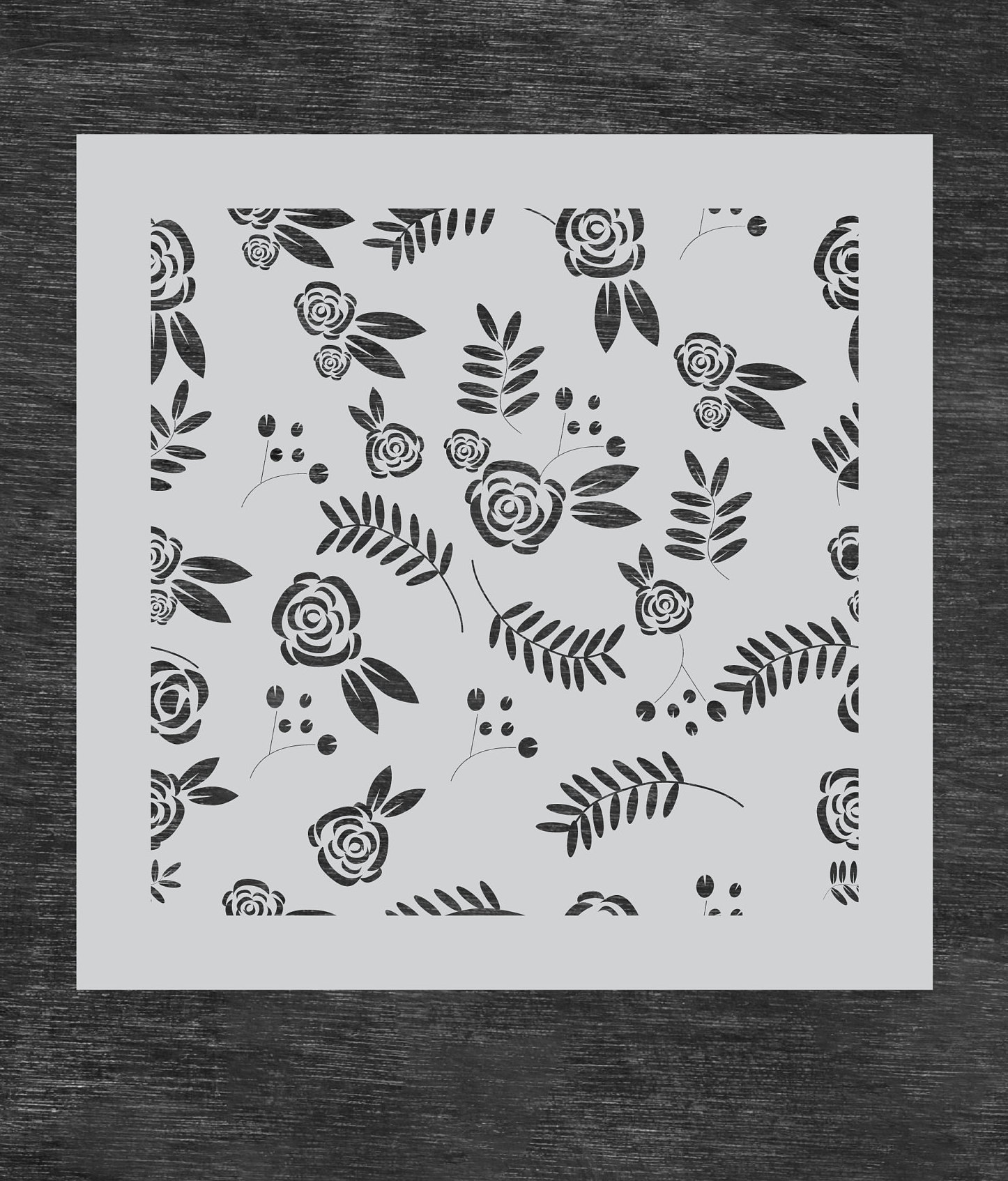 PNG/ SVG File Rose Stencil - Etsy