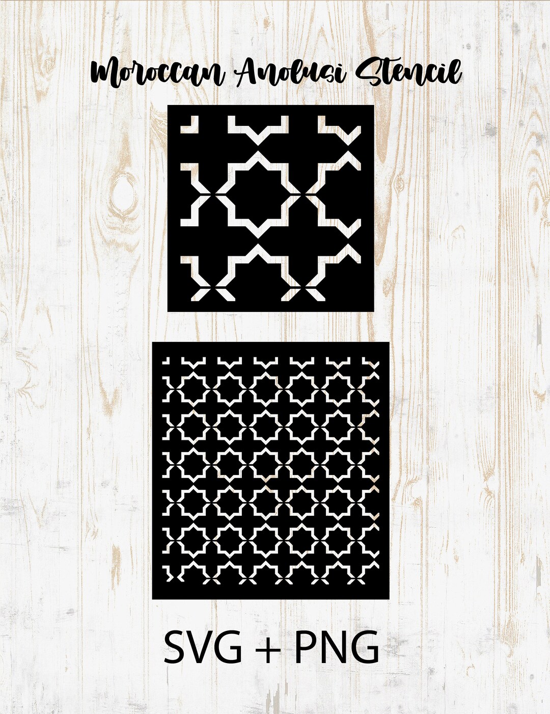 Andalusi Pattern SVG/ PNG Moroccan Andalusi Stencil - Etsy Australia
