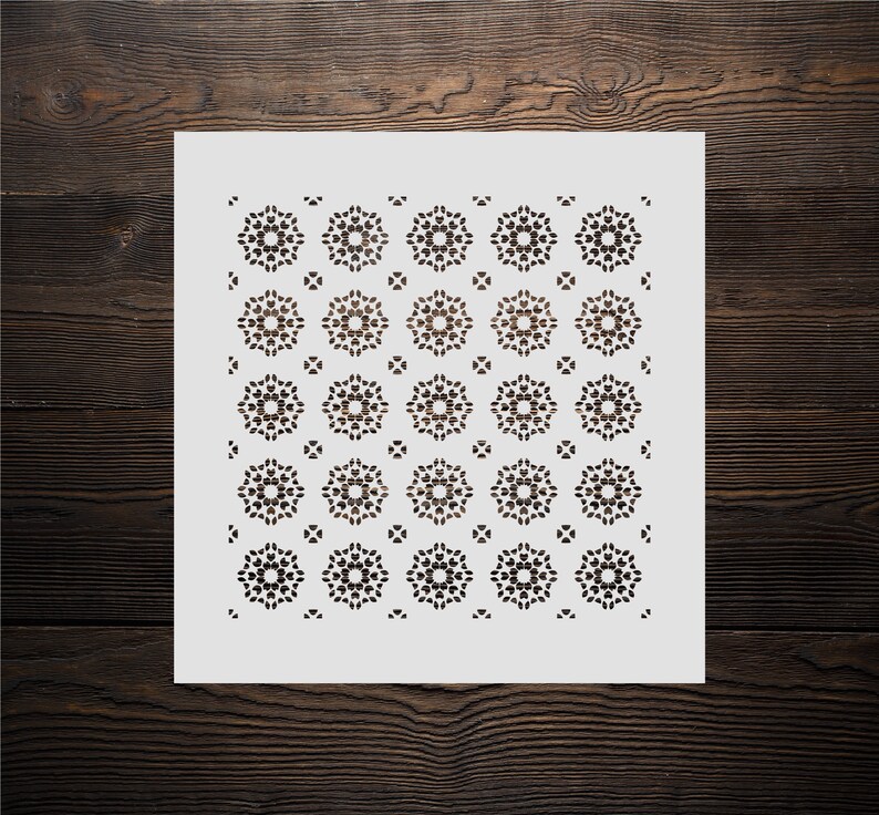 PNG Floral abstract stencil file