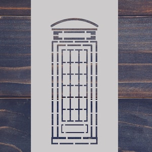 PNG London phone booth stencil