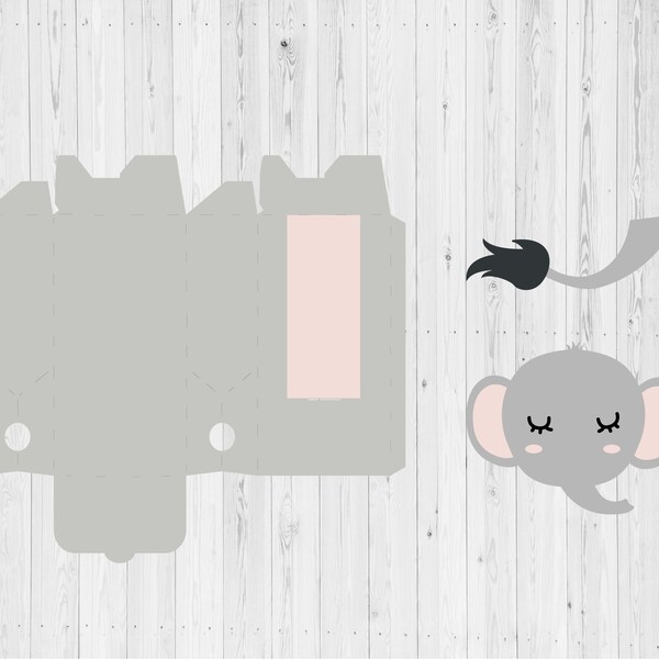 Elephant Favor Box - Etsy