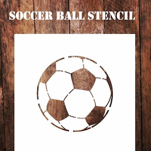 digitale Datei PNG und SVG Fußball Stencil Datei