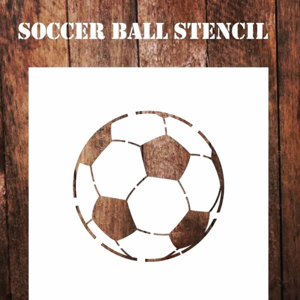 digital file PNG and SVG Soccer Stencil file