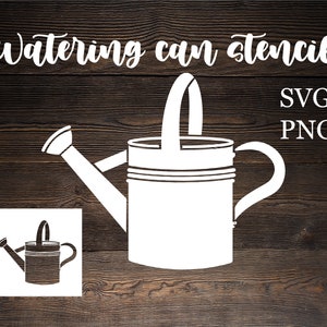 SVG/PNG Watering can stencil