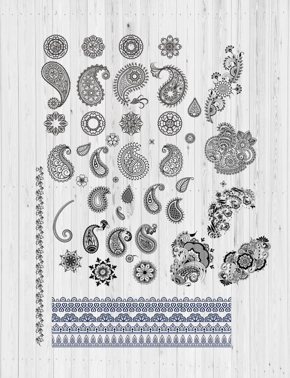 Svg Png Ai Henna Vorlage Tattoo Vorlage Mehndi Vorlage Etsy