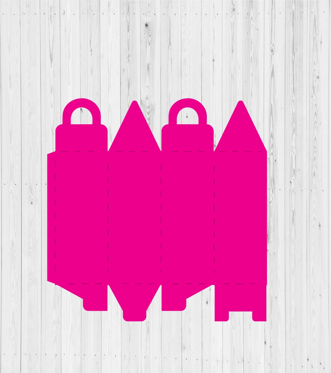 SVG and Ai Tall Favor Box /box Template Etsy