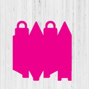 SVG and Ai Tall favor box /box template