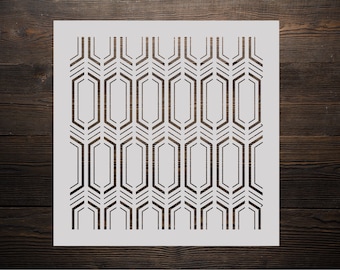 PNG Hexagon Stencil/ Geometric pattern stencil
