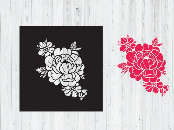 Download Svg Png Floral Stencil Etsy