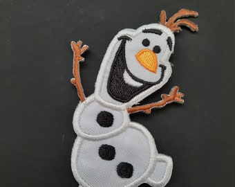 Olaf from Frozen iron on patches for clothes (9cm high)