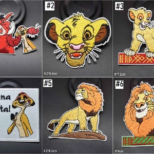 The Lion King Iron On Embroidery Patches