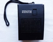 1968 Portable Transistor AM Radio Zenith Brand Vintage Radio Electronics