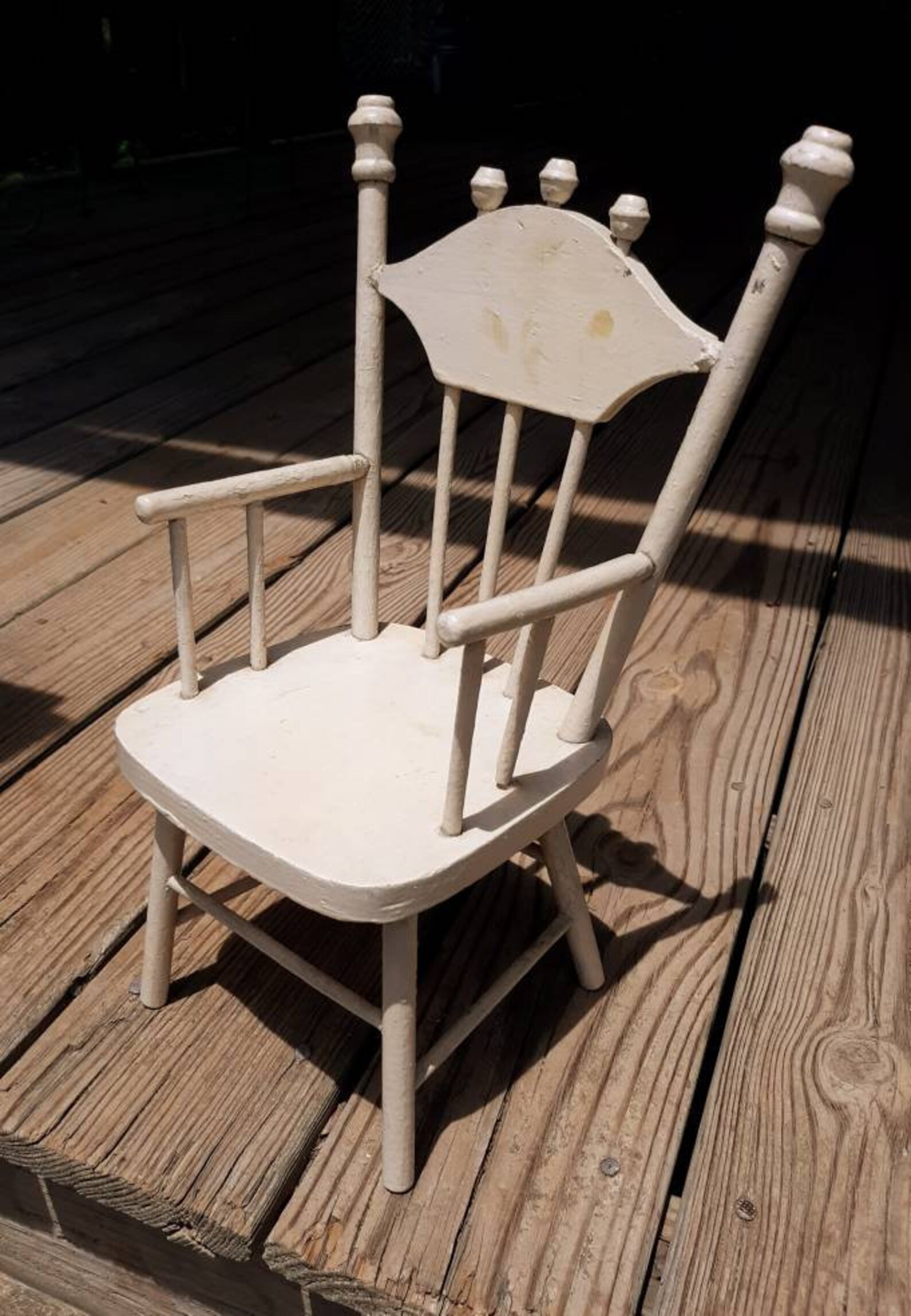 Antique Large Dolls Chair 15 Tall c1910 Etsy