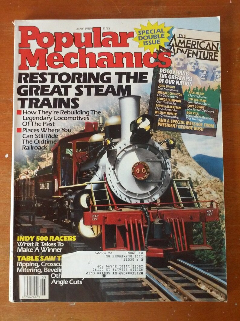 Popular Mechanics Sweepstakes >> May 1989 Popular Mechanics Magazine Excellent Condition Restoring Locomotives Indy 500 Rick Mears Shaker Boxes Spaceport America Popular Mechanics Sweepstakes >> May 1989 Popular Mechanics Magazine Excellent Condition Restoring Locomotives Indy 500 Rick Mears Shaker Boxes Spaceport America